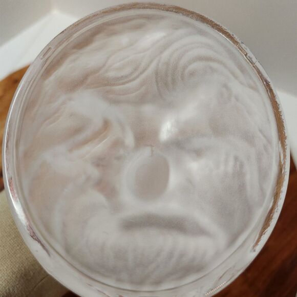 Dolphin Figurine clear glass frosted wave base - Picture 2 of 7